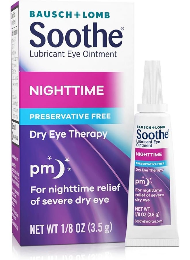 Bausch + Lomb Soothe Nighttime Eye Ointment by Bausch & Lomb, Lubricant Relief for Dry Eyes, 3.5 g - Image 1